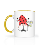 Ladybug Gnome Color Accent 11oz Coffee Mug