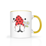 Ladybug Gnome Color Accent 11oz Coffee Mug