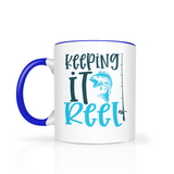 Keeping it REEL 11oz FISHING COFFEE MUG Color Accent