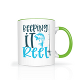 Keeping it REEL 11oz FISHING COFFEE MUG Color Accent