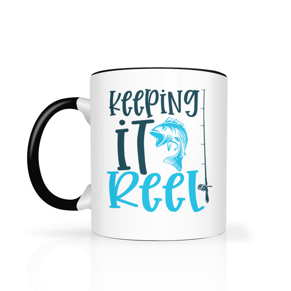 Keeping it REEL 11oz FISHING COFFEE MUG Color Accent