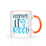 Keeping it REEL 11oz FISHING COFFEE MUG Color Accent