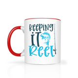 Keeping it REEL 11oz FISHING COFFEE MUG Color Accent