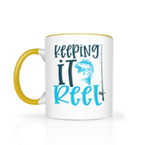 Keeping it REEL 11oz FISHING COFFEE MUG Color Accent