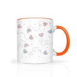 Fluttering Butterflies Design 11oz Color Accent Mug