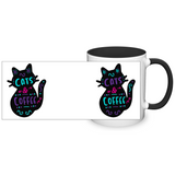 Cats and Coffee 11oz Color Accent COFFEE MUG