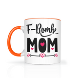 F BOMB MOM Color Accent 11oz Coffee Mug