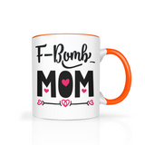 F BOMB MOM Color Accent 11oz Coffee Mug