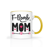 F BOMB MOM Color Accent 11oz Coffee Mug