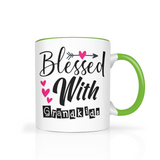 Blessed with Grandkids 11oz Color Accent Coffee Mug