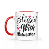 Blessed with Grandkids 11oz Color Accent Coffee Mug