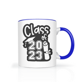 CLASS of 2023 Color Accent 11oz Coffee Mug Choice of 7 Colors