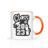 CLASS of 2023 Color Accent 11oz Coffee Mug Choice of 7 Colors