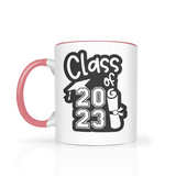 CLASS of 2023 Color Accent 11oz Coffee Mug Choice of 7 Colors