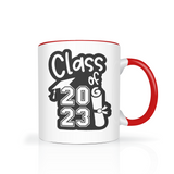 CLASS of 2023 Color Accent 11oz Coffee Mug Choice of 7 Colors