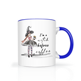 I'm a Witch Before My Coffee Color Accent 11oz Coffee Mug