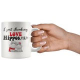 I Just Freaking Love Hippos, OK?! Coffee Mug - J & S Graphics