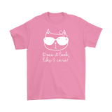 CATTITUDE Does it Look Like I Care? Men's T-Shirt - J & S Graphics