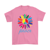PEACE Rainbow Flower Unisex T-Shirt