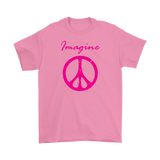 IMAGINE PEACE Men's T-Shirt, Peace Sign - J & S Graphics