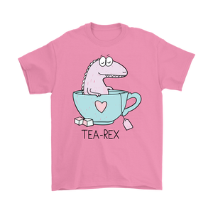 TEA REX - Humorous Men's T-Shirt, T-Rex - J & S Graphics