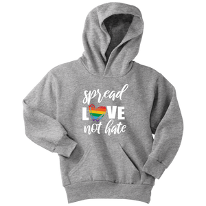 SPREAD LOVE NOT HATE Youth/Child Hoodie
