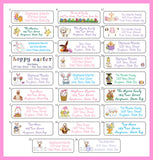 Personalized Easter Address Labels Easter Bunny, Eggs, Chicks Return Address - J & S Graphics