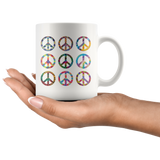 PEACE Sign Collection Design Coffee Mug 11oz or 15oz