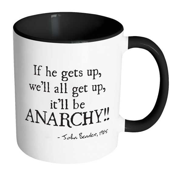 BREAKFAST CLUB ANARCHY Quote Color Accent Coffee Mug - J & S Graphics