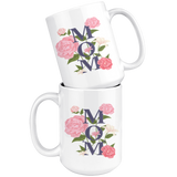 MOM Floral Coffee Mug 11oz or 15oz