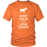 KEEP CALM and LOVE GOATS Unisex T-Shirt - J & S Graphics