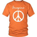 IMAGINE PEACE Short Sleeve Unisex T-Shirt - J & S Graphics