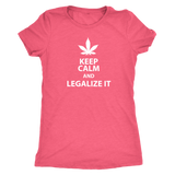 Keep Calm and Legalize It Women's Triblend T-Shirt - J & S Graphics