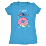 The ANATOMY of a DONUT Women's Triblend T-Shirt - J & S Graphics