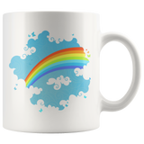 Rainbow in the Clouds Design Coffee Mug 11oz or 15oz