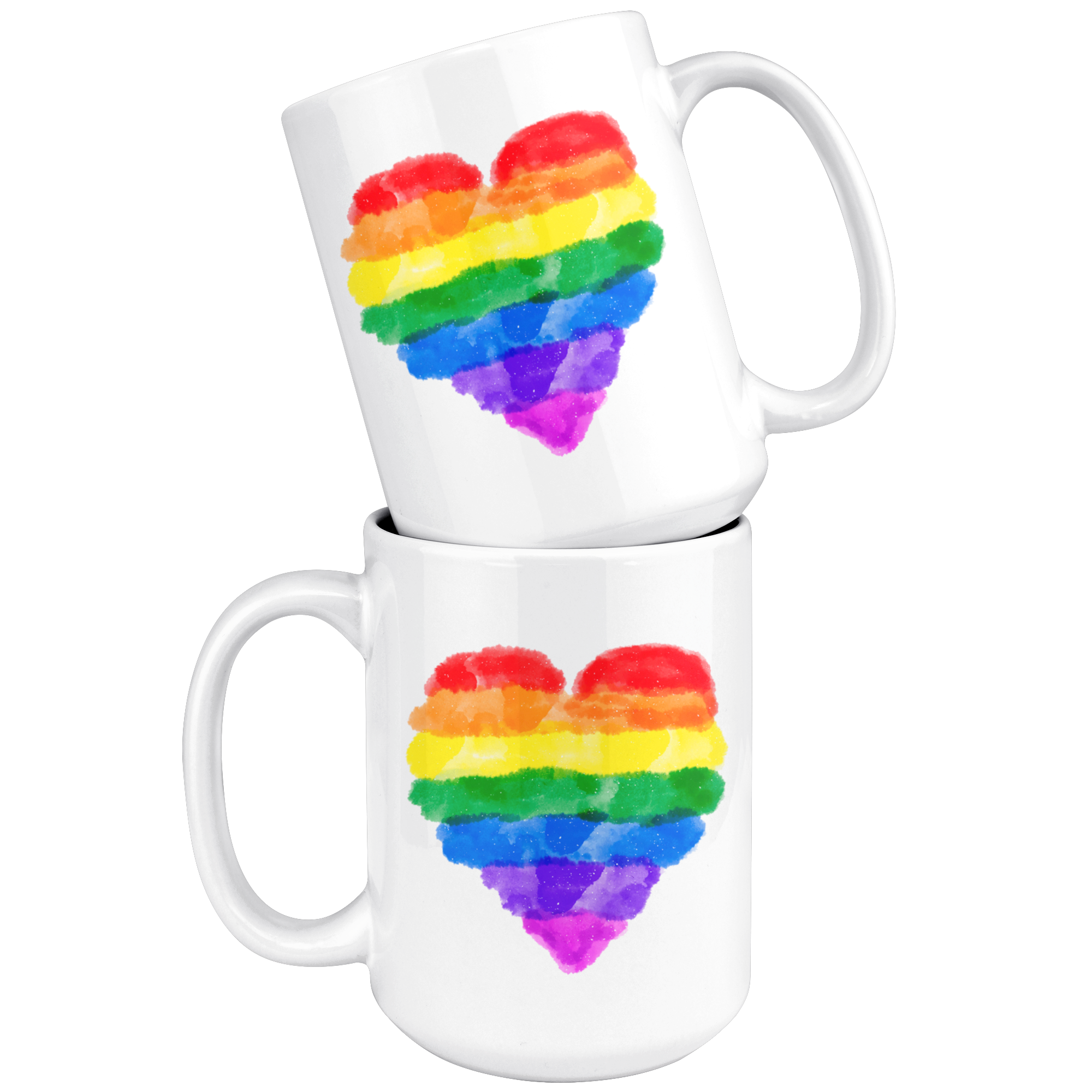 More Self Love Mug - Trendy Coffee Mugs, Rainbow, Colorful - Femfetti