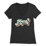 Retro 70's MAMA Women's V-Neck