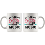 FUELED by COFFEE & COUNTRY MUSIC 11oz Coffee Mug - J & S Graphics