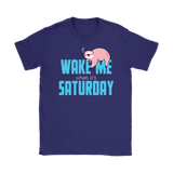 Wake Me When it's Saturday Sloth T-Shirt, Men's, Women's, Childrens