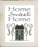 Home Sweet Home 8x10 Prim House Design Wall Decor Art Print - J & S Graphics