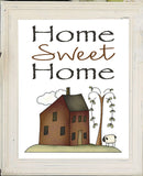 Home Sweet Home 8x10 Prim House Design Wall Decor Art Print - J & S Graphics