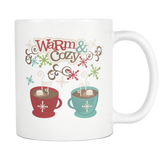 Warm and Cozy Hot Cocoa or Coffee Mug - J & S Graphics