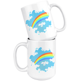 Rainbow in the Clouds Design Coffee Mug 11oz or 15oz