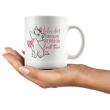 Ladies Don't Start Fights, but They Can Finish Them, Cat COFFEE MUG 11oz or 15oz