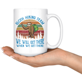 SLOTH HIKING TEAM COFFEE MUG 11oz or 15oz