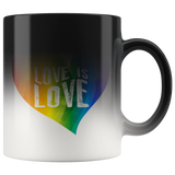 LOVE IS LOVE 11oz Magic Reveal Coffee Mug - J & S Graphics