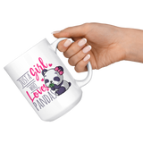 Just a Girl Who Loves Pandas 11oz or 15oz COFFEE MUGS