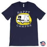 HAPPY CAMPER Vintage Trailer Men's T-Shirt - J & S Graphics