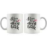 Couples COFFEE MUG Set, Love You to the Moon and Love You More - J & S Graphics