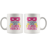 Training Mini Super Heroes Teacher 11oz Coffee Mug - J & S Graphics